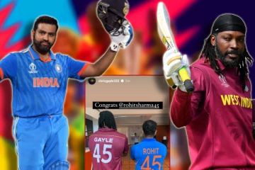 கிறிஸ் கெயிலின் சாதனையை முறியடித்து முதலிடத்தில் 'ரோஹித் ஷர்மா' - கெயில் வாழ்த்து!