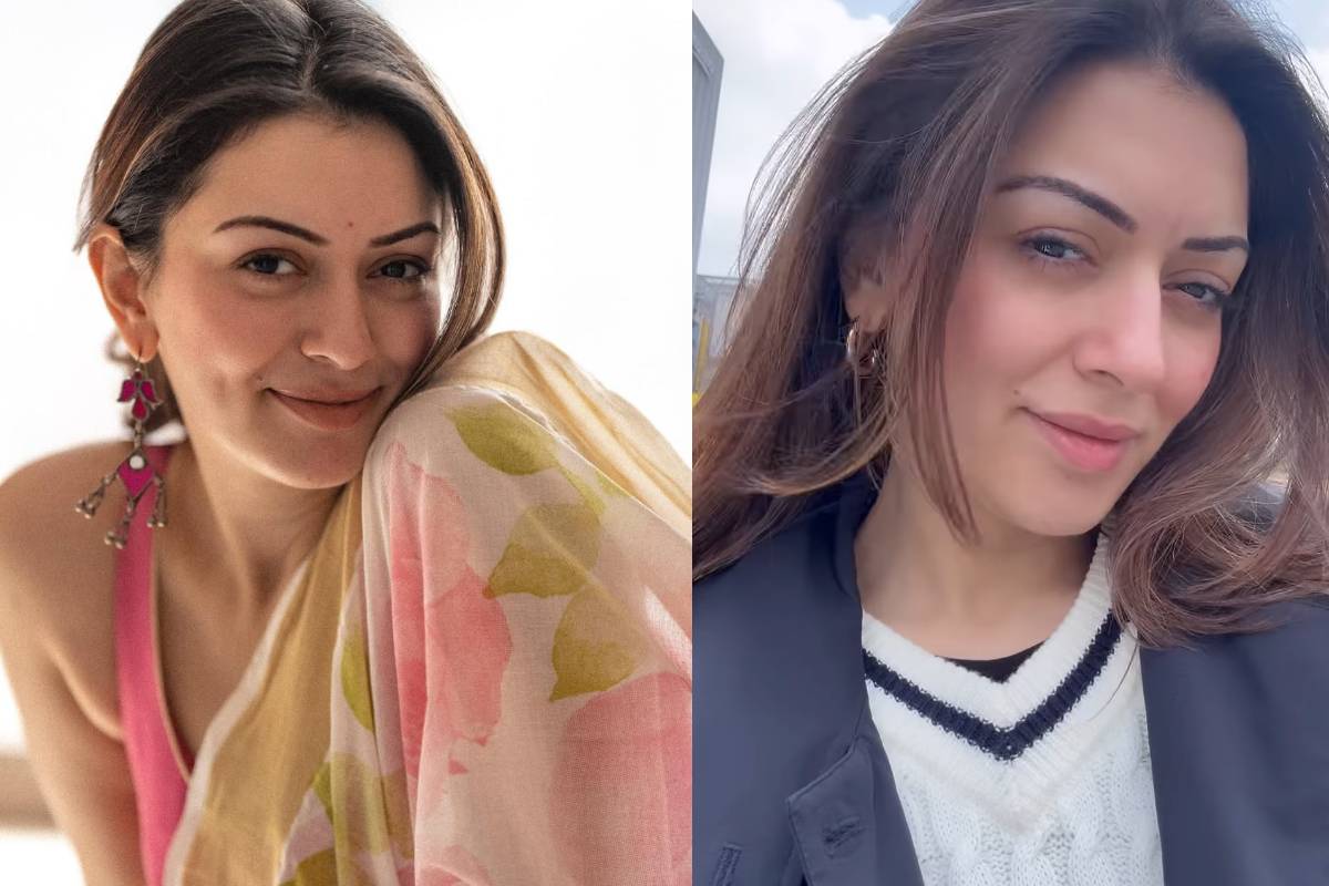சவால் விட்டு புகைப்படத்தை வெளியிட்ட நடிகை ஹன்சிகா மோத்வானி.. | Actress Hansika Motwanni Recent Black Dress Photos