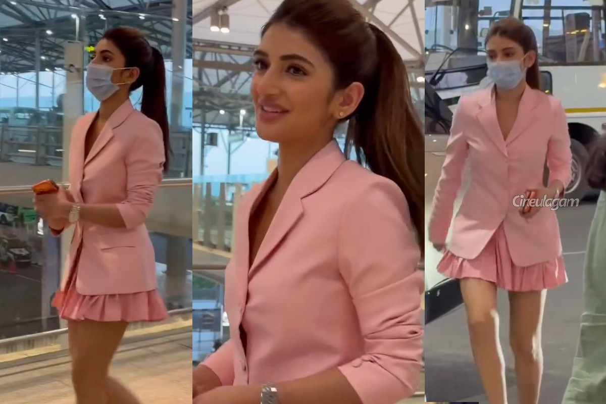 ஸ்ரீலீலா ஏர்போர்ட்டுக்கு எப்படி வந்திருக்கிறார் பாருங்க.. ஷார்ட் உடையில் பார்பி போல வந்த வீடியோ | Sreeleela Airport Look In Short Dress