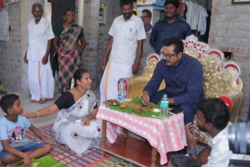 டான்ஸ் ஜோடி டான்ஸ் பஞ்சமி வீட்டிற்கு சென்ற சரத்குமார்! வைரலாகும் புகைப்படங்கள்