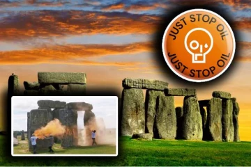 பிரித்தானியாவில் வரலாற்று சிறப்புமிக்க நினைவுச்சின்னம் மீது வர்ணத்தாக்குதல்