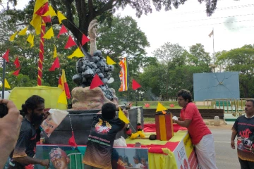 யாழில் இருந்து பயணத்தை ஆரம்பித்த முள்ளிவாய்க்கால் நினைவு ஊர்தி (Video)