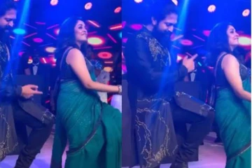 ராக்கி பாயுடன் குத்தாட்டம் போடும் ராஜமாதா - வைரலாகும் வீடியோ!