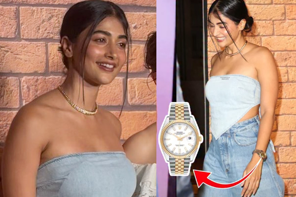 நடிகை பூஜா ஹெக்டே அணிந்திருக்கும் இந்த வாட்ச்-ன் விலை எவ்வளவு தெரியுமா, இதோ பாருங்க | Pooja Hegde Rolex Watch Price