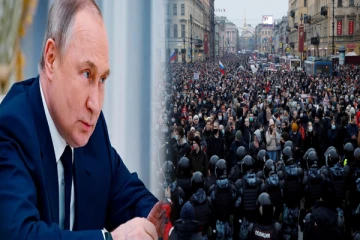 ரஷ்யாவில் புடினுக்கு எதிராக வெடித்த போராட்டம்!