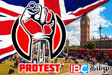 லண்டனில் கறுப்பு ஜூலை எதிர்ப்பு போராட்டம்: திரண்ட புலம்பெயர் ஈழ தமிழர்கள்