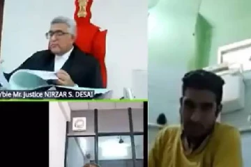 நீதிமன்ற விசாரணைக்கு ஓன்லைன் மூலம் கழிப்பறையில் இருந்து ஆஜரான நபர்.., வெளியான வீடியோ