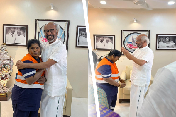 தூய்மைப் பணியாளருக்கு தங்கச் சங்கலி வழங்கிய சூப்பர் ஸ்டார் ரஜினிகாந்த் ; ஏன் தெரியுமா! | Superstar Rajinikanth Presented A Gold Chain Women