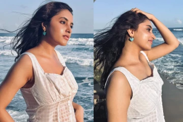 பிரியங்கா மோகன் ட்ரெண்டி லுக்கில் வெளிநாட்டில் இருக்கும் ஸ்டில்கள்