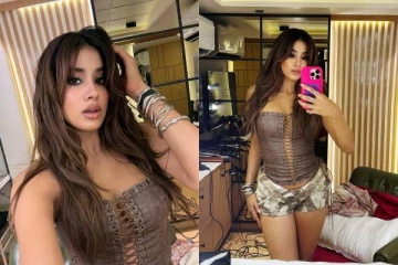 இணையத்தை கலக்கும் நடிகை ஜான்விகபூர் லேட்டஸ்ட் மிரர் செல்ஃபி ஸ்டில்ஸ்!