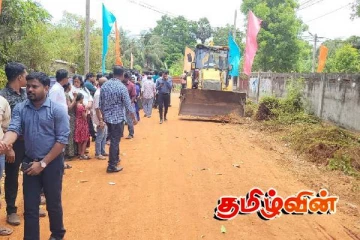 கிளிநொச்சி- கனகபுரம் பகுதியில் உள்ள வீதி புனரமைப்பதற்கான நடவடிக்கைகள் ஆரம்பம்