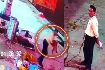 ரயில் நிலையத்தில் தூங்கிக் கொண்டிருந்த தாயிடம் இருந்து குழந்தையை திருடிய நபர்! வைரல் வீடியோ