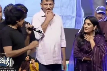 மேடையில் நடிகையிடம் பிரபல நடிகர் செய்த செயல்? அதிர்ச்சியான நிவேதா தாமஸ் வீடியோ...