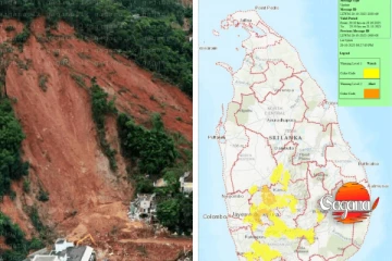 දිස්ත්‍රික්ක 10 ක් සඳහා නායයෑම් අනතුරු ඇඟවීම් නිකුත් කරයි