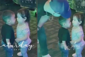 லிப் லாக் கொடுக்க முயன்ற குழந்தைகள்: தந்தை செய்த காரியத்தை பாருங்க! அசத்தலான கொமடி காட்சி