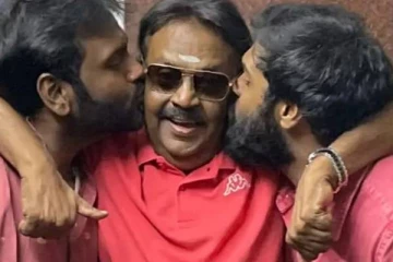 கம்பீரத்தின் உச்சிக்கே சென்ற மனிதர்! இரு மகன்கள் தாங்கியபடி விஜயகாந்தின் தற்போதைய புகைப்படம்,..