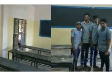 திருச்சியில் பள்ளி வகுப்பறையை சுத்தம் செய்து, வர்ணம் பூசி அழகுப்படுத்திய 12-ம் வகுப்பு மாணவர்கள் - குவியும் பாராட்டு