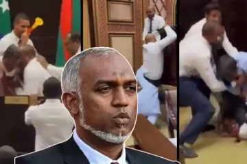 மாலைதீவு நாடாளுமன்றத்தில் கடும் மோதல்: பரவும் காணொளி