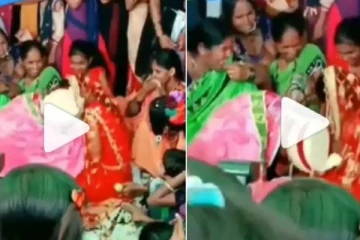 தாலி கட்டி முடித்த கையோடு மணமகளுக்கு முத்தமிட்ட மணமகன்! வைரல் வீடியோ