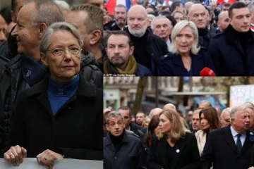 பாரிஸில் யூத விரோத எதிர்ப்பு பேரணி! ஆயிரக்கணக்கான மக்களுடன் இணைந்த பிரான்ஸ் பிரதமர், அரசியல் பிரபலங்கள்