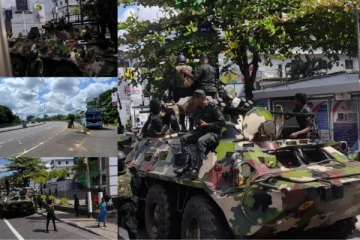 හදිසියේම ආරක්ෂාව තරකළ, කොළඹ නගරය පුරා සැරිසරන සන්නද්ධ හමුදා රථ ..(VIDEO/PHOTOS)