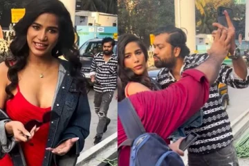 செல்பி எடுக்க வந்து நடிகையை முத்தமிட முயன்ற ரசிகர் - வைரலாகும் வீடியோ