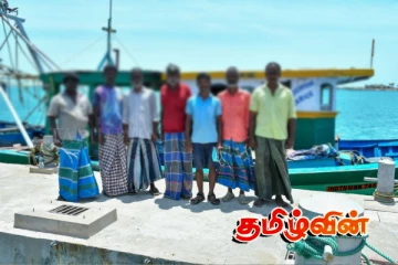 இலங்கைக் கடற்பரப்புக்குள் அத்துமீறிய தமிழக கடற்றொழிலாளர்கள் எழுவர் இன்று கைது