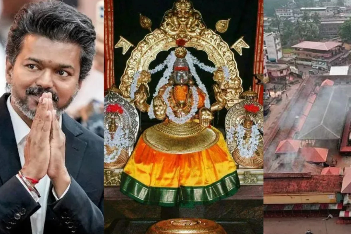 எம் ஜிஆர் முதல் விஜய் வரை.. பிரபலங்கள் படையெடுக்கும் கொல்லூர் மூகாம்பிகை ஆலயம் பின்னணி | Reason Cm Vijay Visting Kollur Mookambikai Temple எம் ஜிஆர் முதல் விஜய் வரை.. பிரபலங்கள் படையெடுக்கும் கொல்லூர் மூகாம்பிகை ஆலயம் பின்னணி | Reason Cm Vijay Visting Kollur Mookambikai Temple