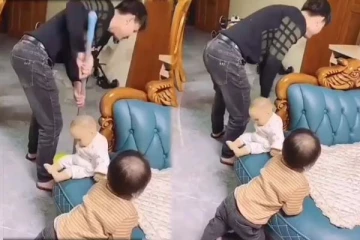 தந்தையால் ஏற்பட்ட விபரீதம்: துடித்துப்போன குழந்தை செய்த காரியத்தைப் பாருங்க! வேறலெவல் காட்சி