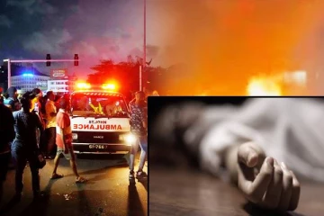 சாரதியின் கவனயீனத்தால் பலியான சிறுவன்: மக்களால் தீக்கிரையாக்கப்பட்ட வாகனம்