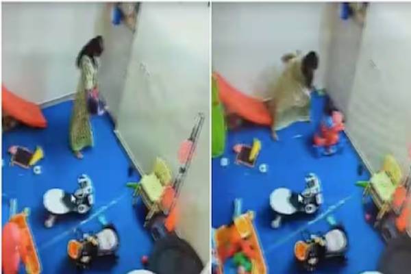 டே கேரில் 15 மாத குழந்தைக்கு நேர்ந்த அவலம்! வைரலாகும் காட்சி | Uttar Pradesh 15 Month Old Baby Attack Video