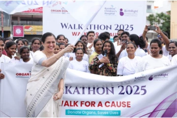 ரெயின்போ குழந்தைகள் மருத்துவமனை சார்பில் உயிர்காக்கும் விழிப்புணர்வு வாக்கத்தான்