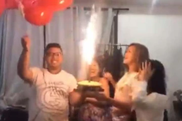 விபரீதத்தில் முடிந்த பிறந்தநாள் கொண்டாட்டம்! எச்சரிக்கை காட்சி