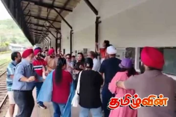 நானுஓயாவில் நடனமாடிய வெளிநாட்டவர்கள்