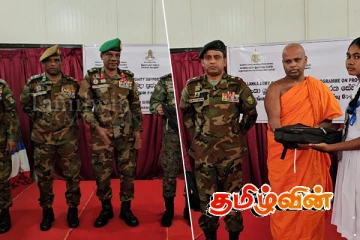 புதுக்குடியிருப்பில் இராணுவத்தினரால் மாணவர்களுக்கு உதவி வழங்கி வைப்பு