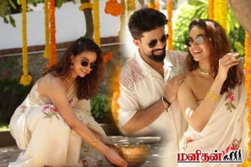 காதல் கணவருடன் ரொமாண்டிக்காக ஓணம் கொண்டாடிய கீர்த்தி! வைரலாகும் புகைப்படங்கள்