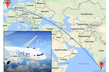 ලන්ඩන් - කොළඹ ගුවන් ගමන් මාර්ගය හදිසියේම වෙනස් කරයි. - වෙනස් වූ මාර්ගය සහ කාලය මෙන්න.