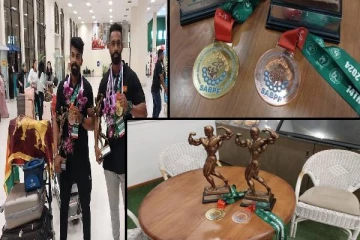 மாலைதீவில் இடம்பெற்ற உடற்கட்டழகர் போட்டி: 2 தங்கப் பதக்கங்களை பெற்று இலங்கையர்கள் சாதனை