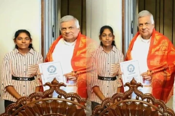 யாழில் பாடசாலை மாணவி கின்னஸ் சாதனை ; நேரில் சந்தித்து பாராட்டிய ரணில்