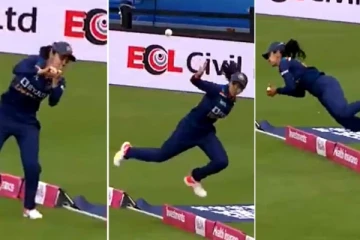 பவுண்டரில் அசத்தல் கேட்ச் பிடித்து மிரள வைத்த இந்திய வீராங்கனை! மனம் திறந்து பாராட்டிய சச்சின்