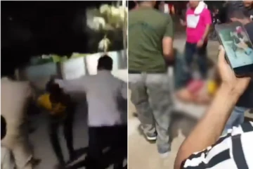 ரயிலில் இடம் பிடிக்க தள்ளுமுள்ளு - போலீஸ் தாக்கியதில் வெளியே வந்த இளைஞரின் குடல்