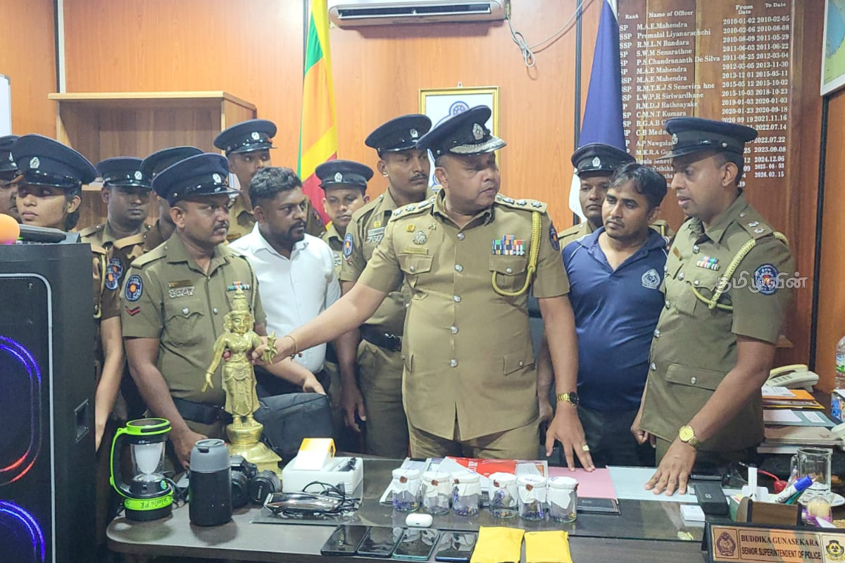 கிளிநொச்சியில் பெறுமதிமிக்க பொருட்களை திருடிய இளம் கணவன் மனைவி கைது | Police Have Arrested A Young Couple Kilinochchi
