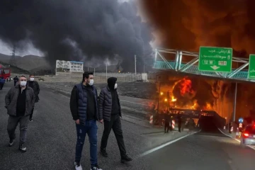 இஸ்ரேல் தாக்குதலால் தீப்பற்றி எரியும் தெஹ்ரான் எண்ணெய் கிடங்கு: அமில மழை எச்சரிக்கை விடுத்த ஈரான்