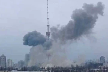 உக்ரைனில் உலகின் 2 வது உயரமான தொலைக்காட்சி கோபுரம் மீது தாக்குதல்