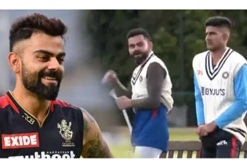 என்னவென்னாலும் நடக்கட்டும் நான் சந்தோஷமா இருப்பேன்.... மைதானத்தில் நடனமாடிய விராட் கோலி...