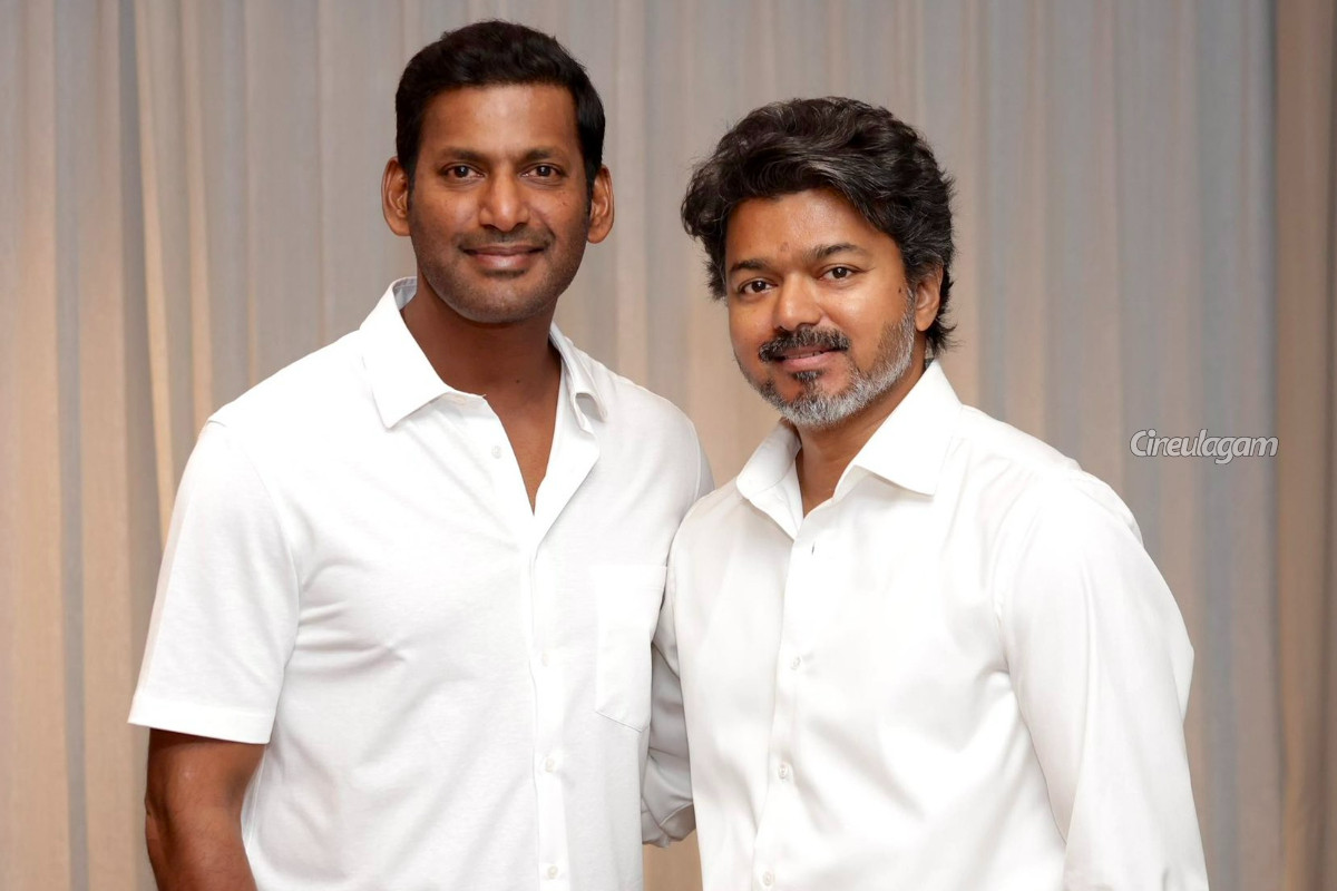 CM விஜய்யை சந்திக்க பூங்கொத்து கூட இல்லாமல் வந்த விஷால்.. அதற்கு சொன்ன காரணம் | Vishal Meets Cm Vijay Calls Him Darling