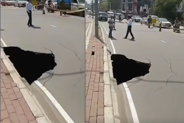 கண்டி - கொழும்பு பிரதான வீதியில் ஆயுர்வேத மருத்துவமனைக்கு அருகில் பாலத்தின் நடுப்பகுதி தாழிறக்கம் | Middle Section Of Bridge Near Ayurvedic Hospital