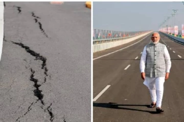 ரூ.17,843 கோடி மதிப்பில் கட்டப்பட்ட பாலத்தில் விரிசல்.., கான்ட்ராக்டருக்கு ரூ.1 கோடி அபராதம்