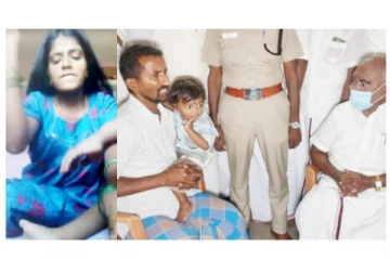 தாயால் கொடூரமாக தாக்கப்பட்ட குழந்தை - நேரில் சென்று நலம் விசாரித்து ரூ.10 ஆயிரம் வழங்கிய அமைச்சர்!