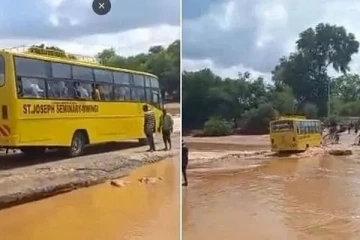 ஆற்றில் பேருந்து  கவிழ்ந்து  31 பேர் பலி - கென்யாவில் நடந்த சோக சம்பவம்